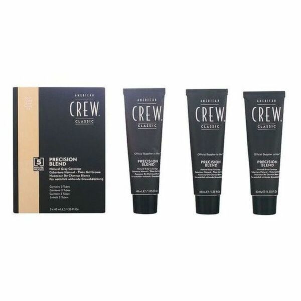 American Crew Precision Blend Natural Gray Coverage Light Blond 7-8 3 x 40 ml