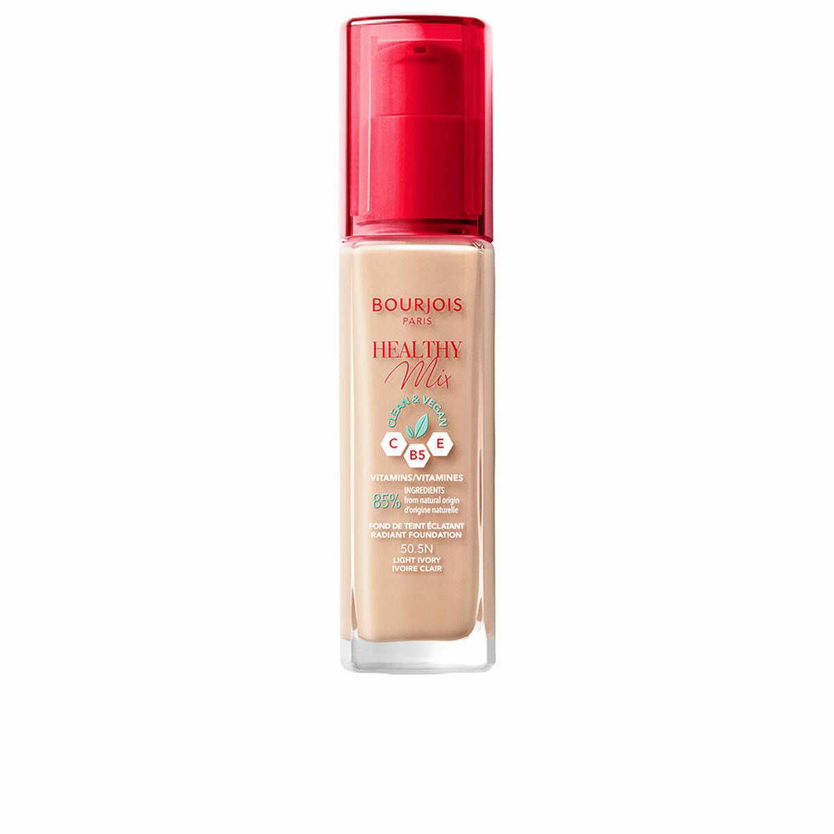 Bourjois Healthy Mix Clean & Vegan Radiant Foundation 50.5N Light Ivory 30 ml