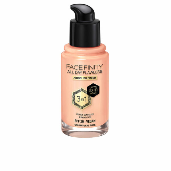 Max Factor Face Finity All Day Flawless 3in1 Foundation SPF 20 (C50 Natural Rose) 30 ml