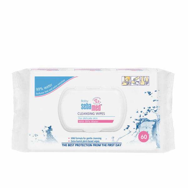 Baby Cleansing Wipes With 99% Water 60 pcs 60.0ks