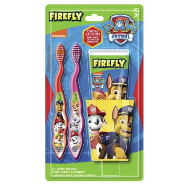 Nickelodeon Firefly Paw Patrol Dental Set Soft 3+ (Red and Pink)