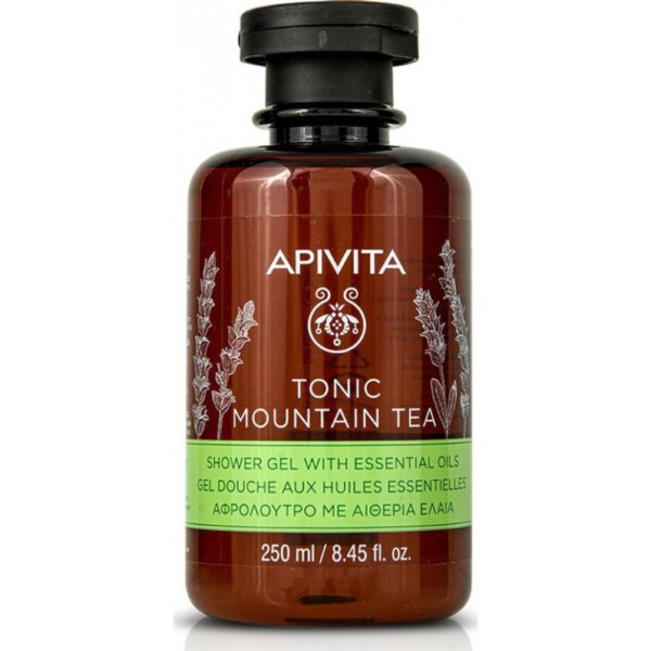 Apivita Tonic Mountain Tea Shower Gel with Essential Oils 250 ml