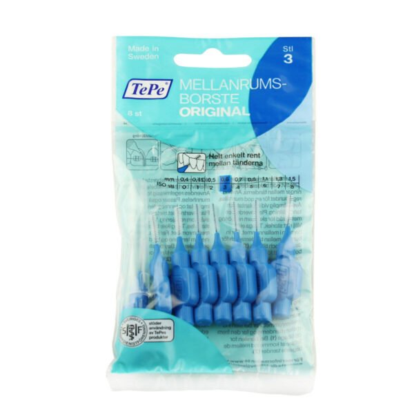 Interdental Brush Normal (0,6 mm blue 8 pcs) - interdental toothbrushes