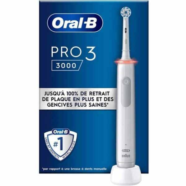 Oral-B PRO 3 3000 Sensitive Clean    White   JAS22