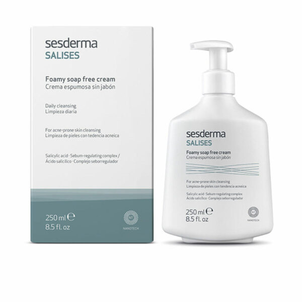 Salicy (Foamy Soap-Free Cream) Antibacterial Face & Body Cleanser 300 ml 250ml