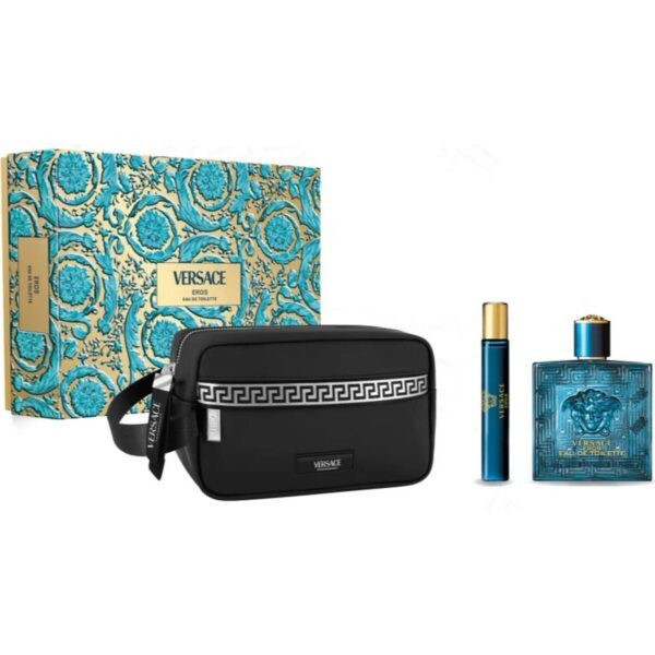 Eros SET EDT 100 ml + EDT 10 ml + Cosmetic Bag 100ml