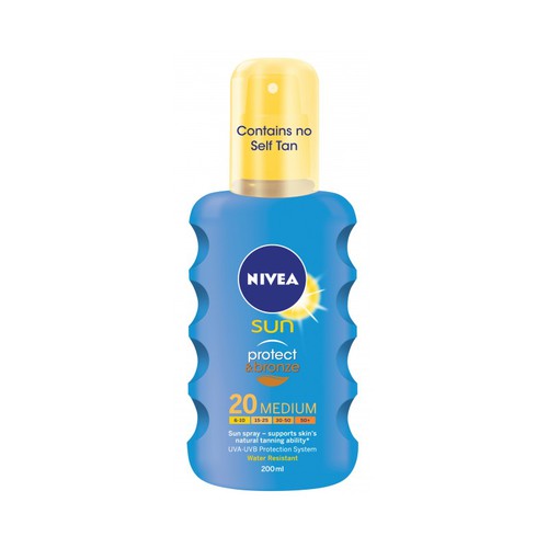 Nivea Sun Protect & Bronze Sun Spray SPF 20 200 ml