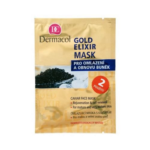 Dermacol Zen Gold Elixir Caviar Face Mask 2 x 8 ml