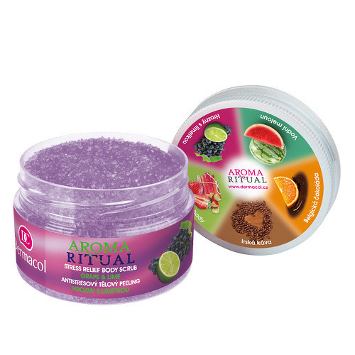 Dermacol Aroma Ritual Stress Relief Body Scrub Grape & Lime 200 g