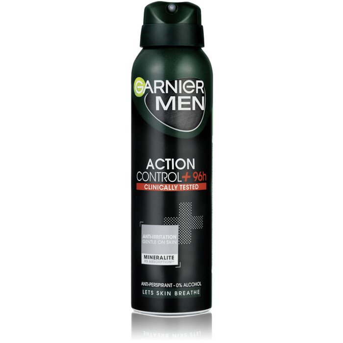 Antiperspirant Spray Men Mineral Action Control + Clinically Tested 150 ml 150ml
