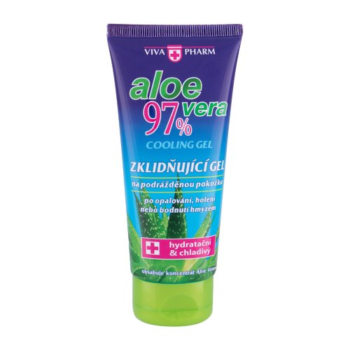 VivaPharm Aloe Vera Cooling Gel - Soothing cooling gel after sunbathing, shaving and insect stings 100ml