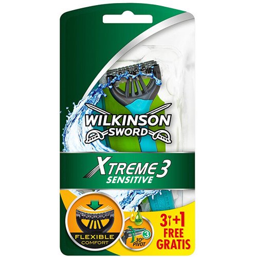 Xtreme3 ​​Sensitive (4 pcs) - Disposable razor for men