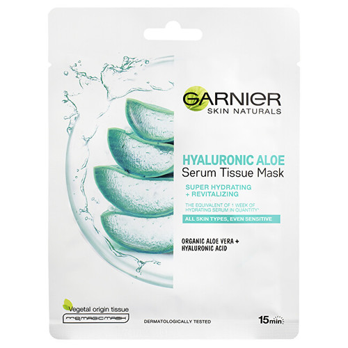 Hyaluronic Aloe Serum Tissue Mask - Textile face mask with aloe vera 28.0g