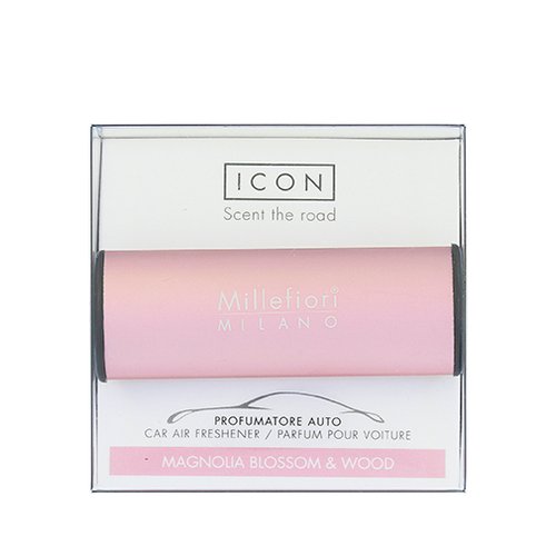 Millefiori Milano Icon Car Air Freshener Magnolia Blossom & Wood Classic Pink