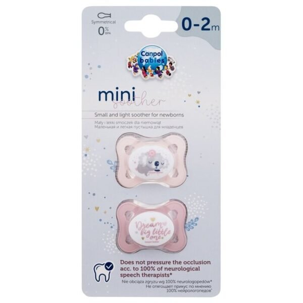Sleepy Koala Mini Soother Pink - Dudlík