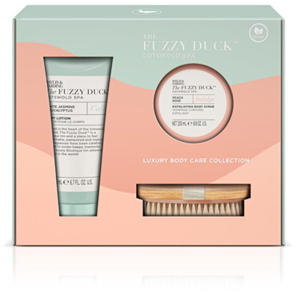 The Fuzzy Duck Luxury Body Care Collection ( Jasmín & Eukalyptus, Růže & Broskev ) - Dárková sada