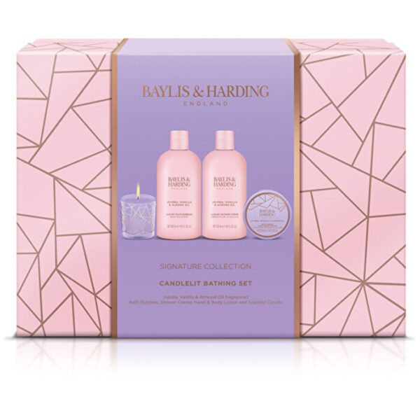 Signature Collection Candlelit Bathing Set ( Jojoba & Vanilla )