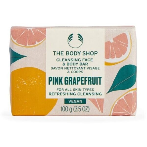 Pink Grapefruit Cleansing Face & Body Bar - Tuhé mýdlo na obličej a tělo 100.0g