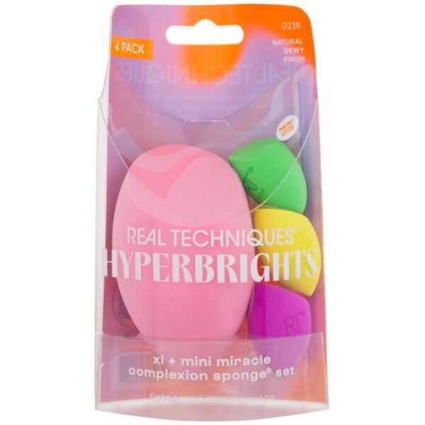 Real Techniques Hyperbrights XL + Mini Miracle Complexion Sponge Set