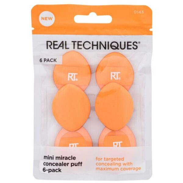 Real Techniques Mini Miracle Concealer Puff 6 Pack