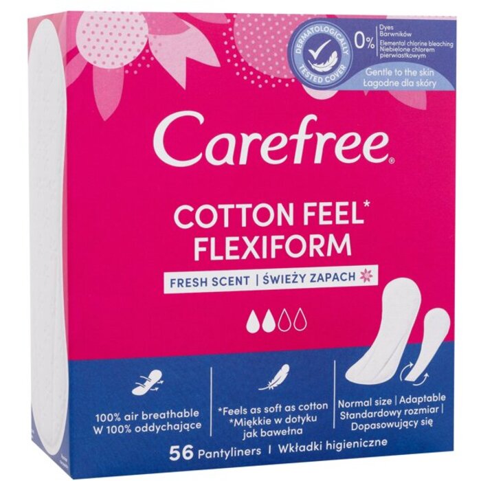 Cotton Feel Flexiform Fresh Scent - Intimky se svěží vůní vhodné pro běžné spodní prádlo i tanga 56.0ks