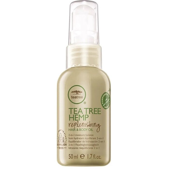 Tea Tree Hemp Replenishing Hair & Body Oil - Hydratační konopný olej na vlasy a tělo 2 v 1 50ml