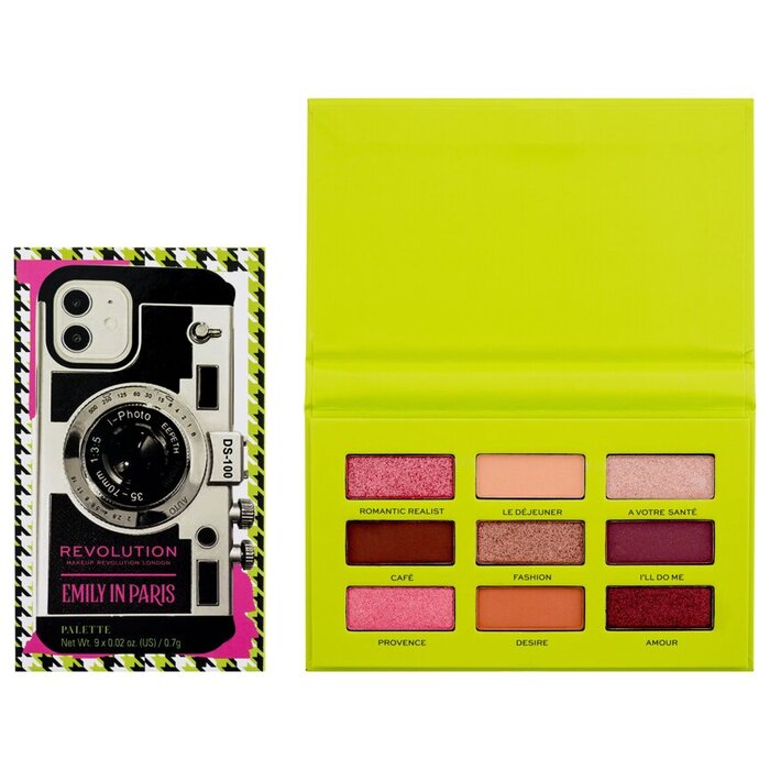 Revolution Emily In Paris Camera Queen Eyeshadow Palette 9 x 0,7 g