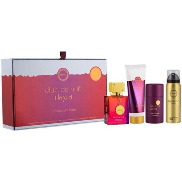 Armaf Club de Nuit Untold EDP 105 ml + Bodyspray 50 ml + DST 75 g + BL 100 ml (unisex)