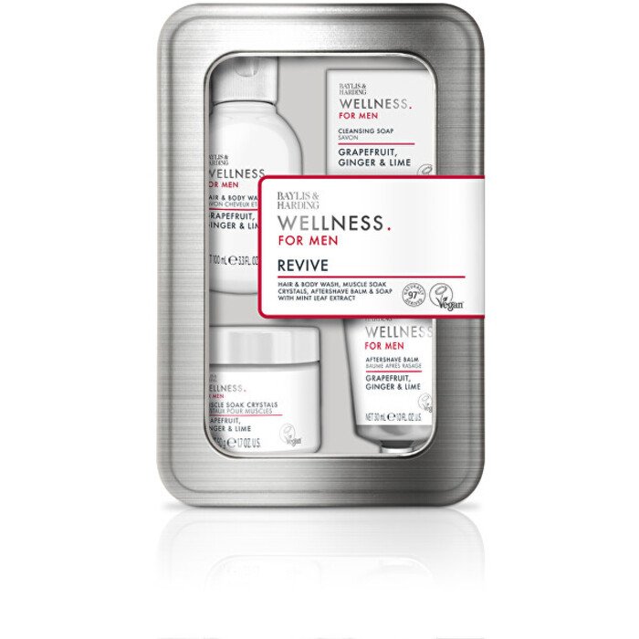 Wellness for Men Revive Set ( Grapefruit, Zázvor & Limetka ) - Dárková sada péče