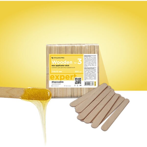 Wooden Wax Applicator Stick 114 x 10 mm - Dřevěná špachtle k aplikaci vosku
