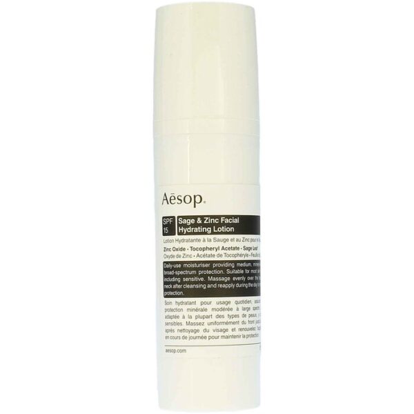 Sage & Zinc Facial Hydrating Lotion - Hydratační pleťová voda SPF 15 50ml