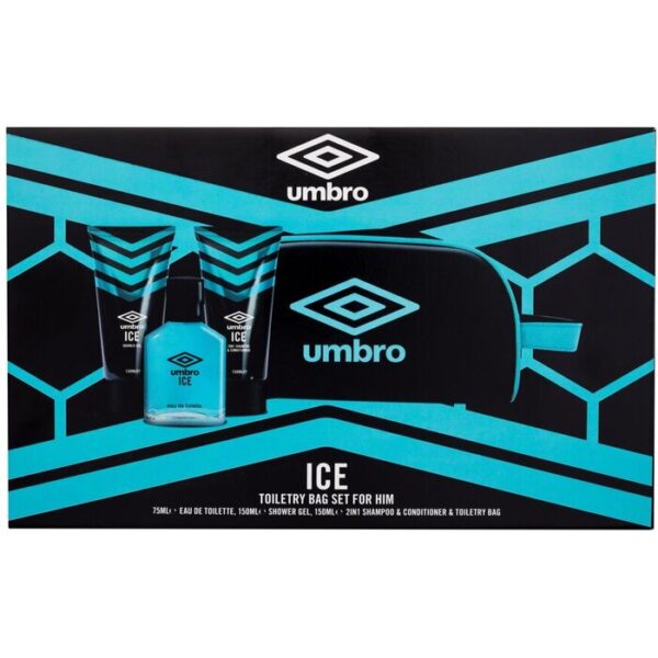 Ice Gift Set EDT 75 ml, shower gel 150 ml, shampoo and conditioner 2in1 150 ml and cosmetic bag 75ml