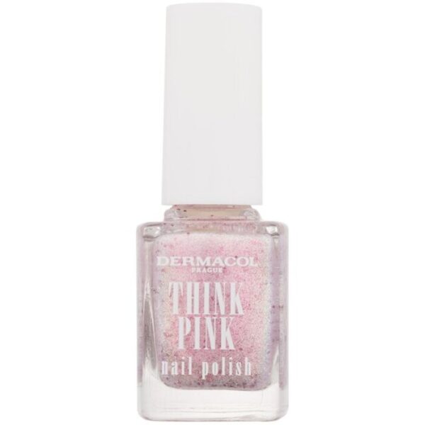 Think Pink Nail Polish - Lak na nehty s třpytkami a vůní 12 ml